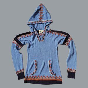 ❝ Be Dazzle vintage 90s hooded sweater with aztec pattern trim 🐓˖ ❞